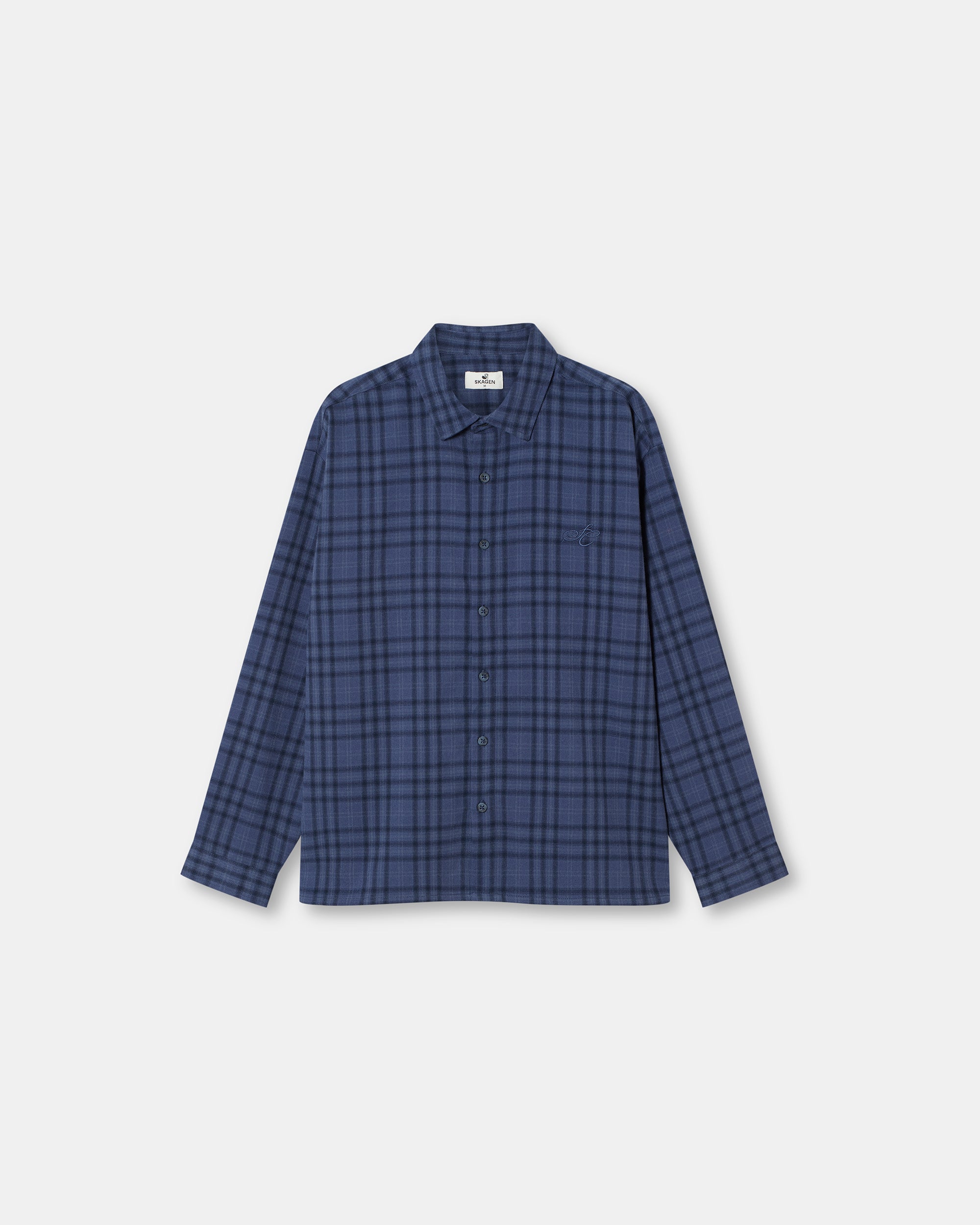 Checked Flannel shirt Navy